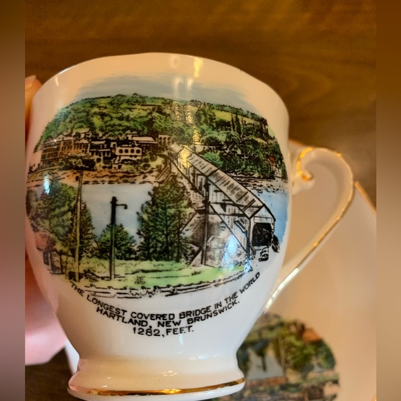 Royal Grafton cup and saucer set New Brunswick Bridge - Picture 2 of 6